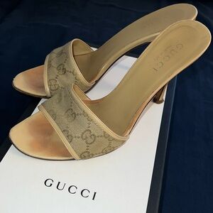 Gucci slide minimalist heels